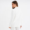Veste blazer droite blanc femme