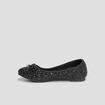 Ballerines à paillettes noir fille