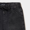 Jeans jogger droit taille &eacute;lastiqu&eacute;e denim noir gar&ccedil;on