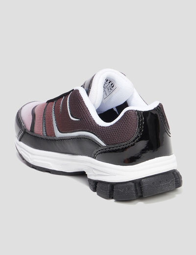 Baskets running lacets &eacute;lastiqu&eacute;s multicolore gar&ccedil;on