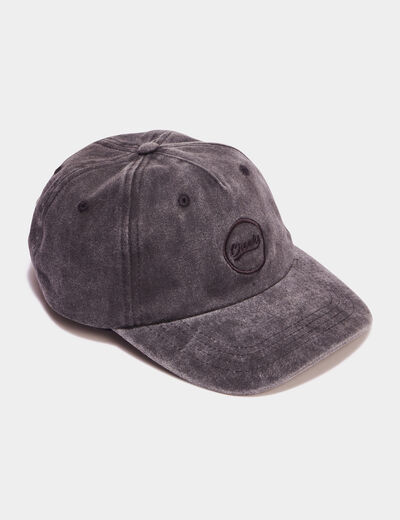 Casquette denim noir homme