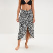 Jupe par&eacute;o de plage noir femme