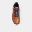 Baskets &agrave; lacets marron homme
