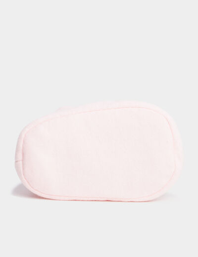 Chaussettes d'intérieur rose bébé fille