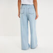 Jean extra large taille haute coton denim triple stone femme