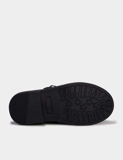 Babies salom&eacute; vernies noir fille