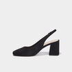 Escarpins slingback suédine noir femme