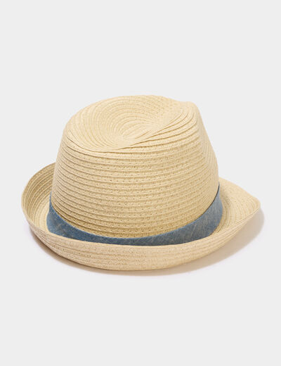 Chapeau de paille sable gar&ccedil;on