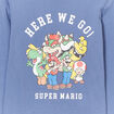 T-shirt à manches longues coton Mario bleu garçon