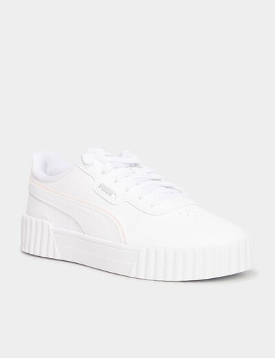 Tennis basses &agrave; lacets Carina Puma mauve fille