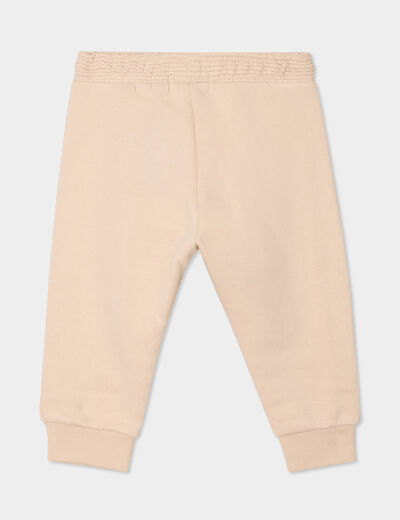 Pantalon de jogging taille élastiquée sable bébé garçon