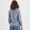Chemise manches longues lin majoritaire bleu femme