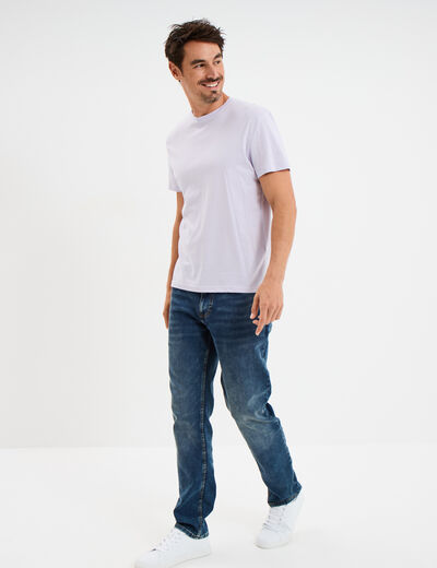 T-shirt en coton manches courtes parme homme