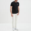 Polo avec broderie poitrine coton Creeks noir homme