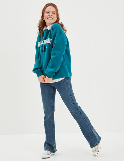Jeans flare 5 poches Creeks denim dirty femme