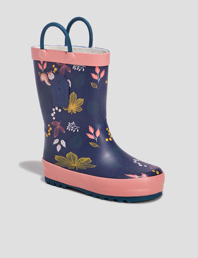Bottes de pluie bleu marine fille