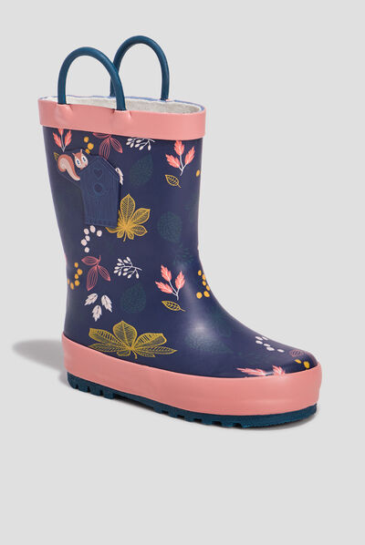 Bottes de pluie bleu marine fille