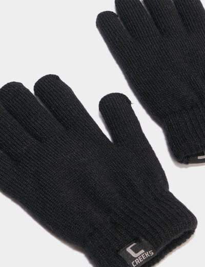Gants noir mixte