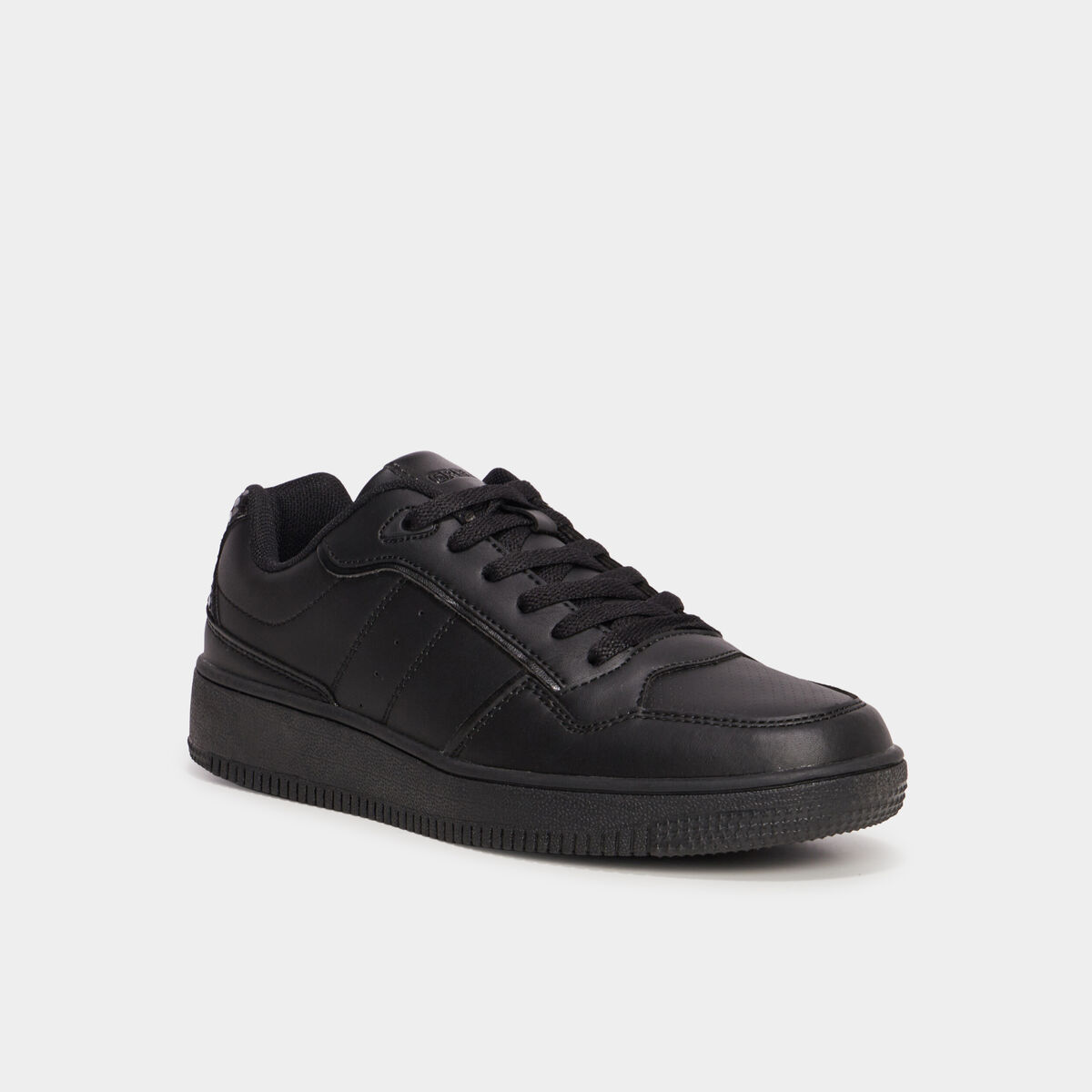 Tennis basses semelle &eacute;paisse Creeks noir femme