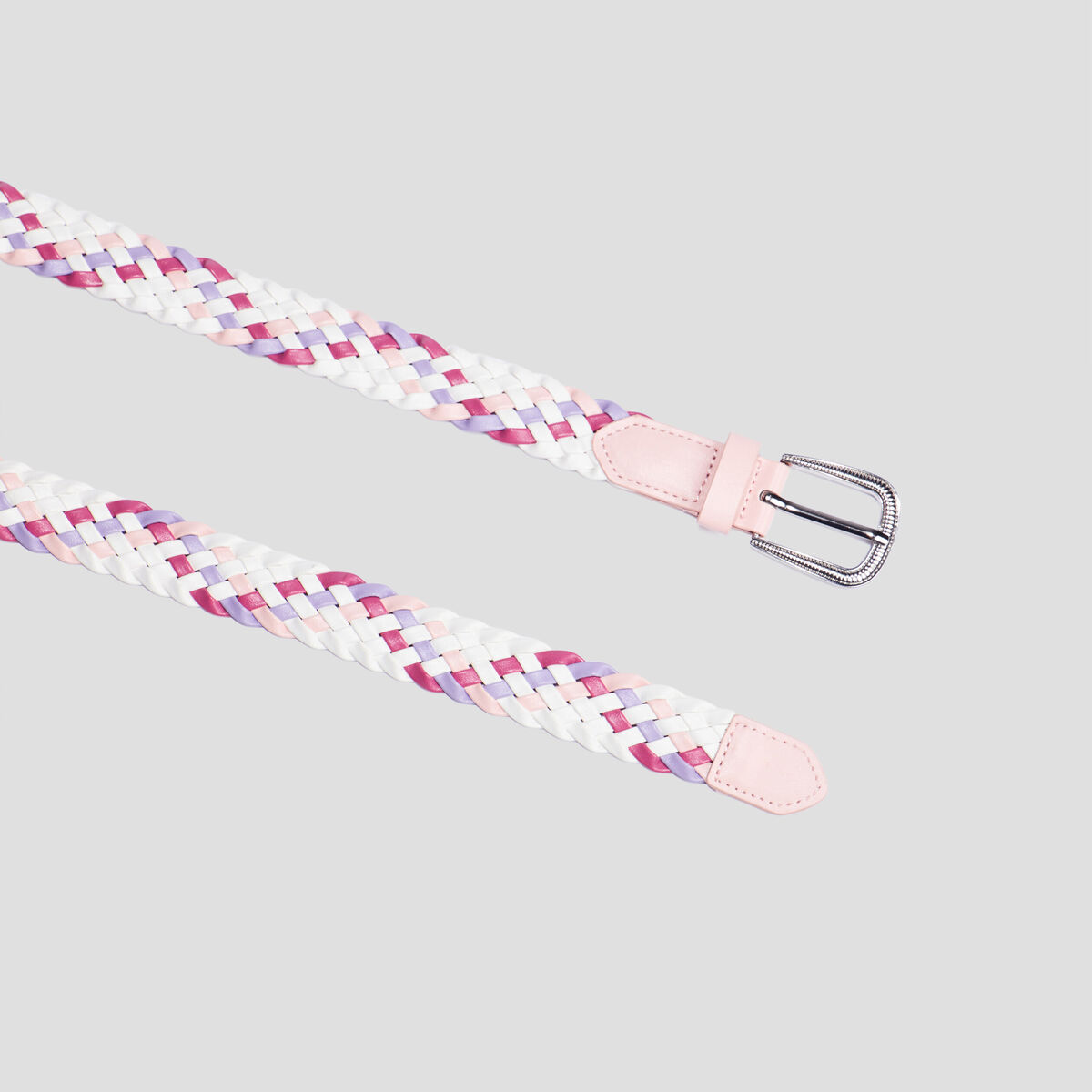 Ceinture tressée multicolore fille