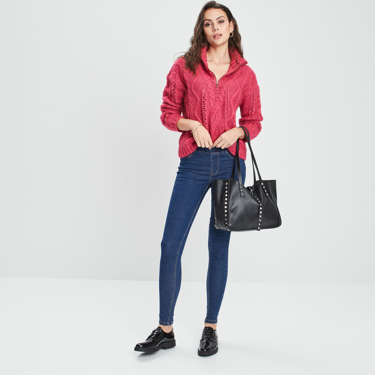 Jegging taille standard bleu femme