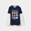T-shirt manches longues coton Pokémon bleu marine garçon