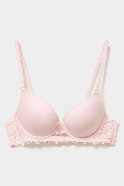 Soutien-gorge maxi push-up padd&eacute; rose clair femme