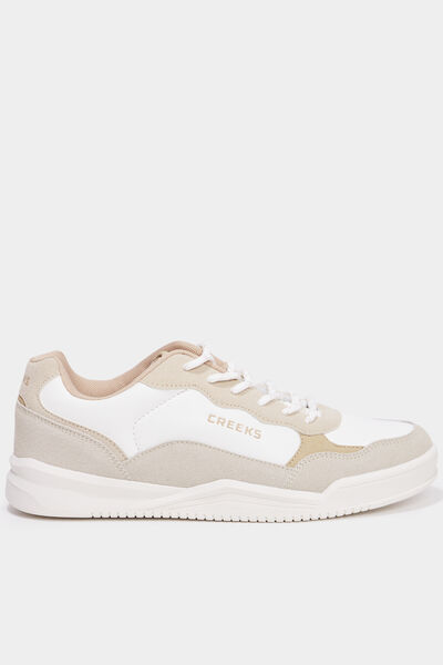 Baskets &agrave; lacets sable femme