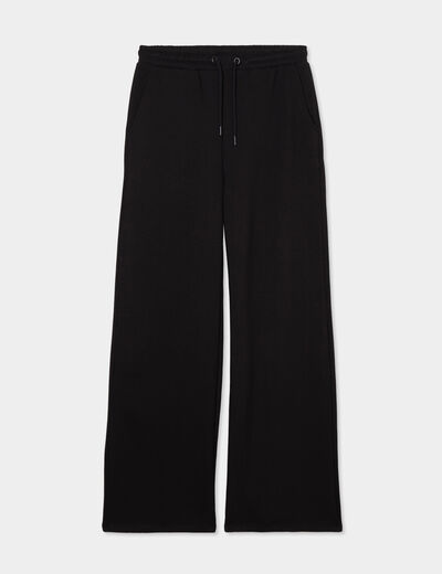 Pantalon de jogging large noir femme