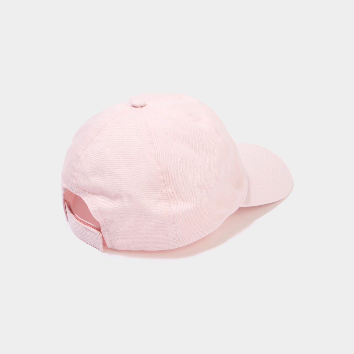 Casquette bomb&eacute;e ajustable coton rose fille