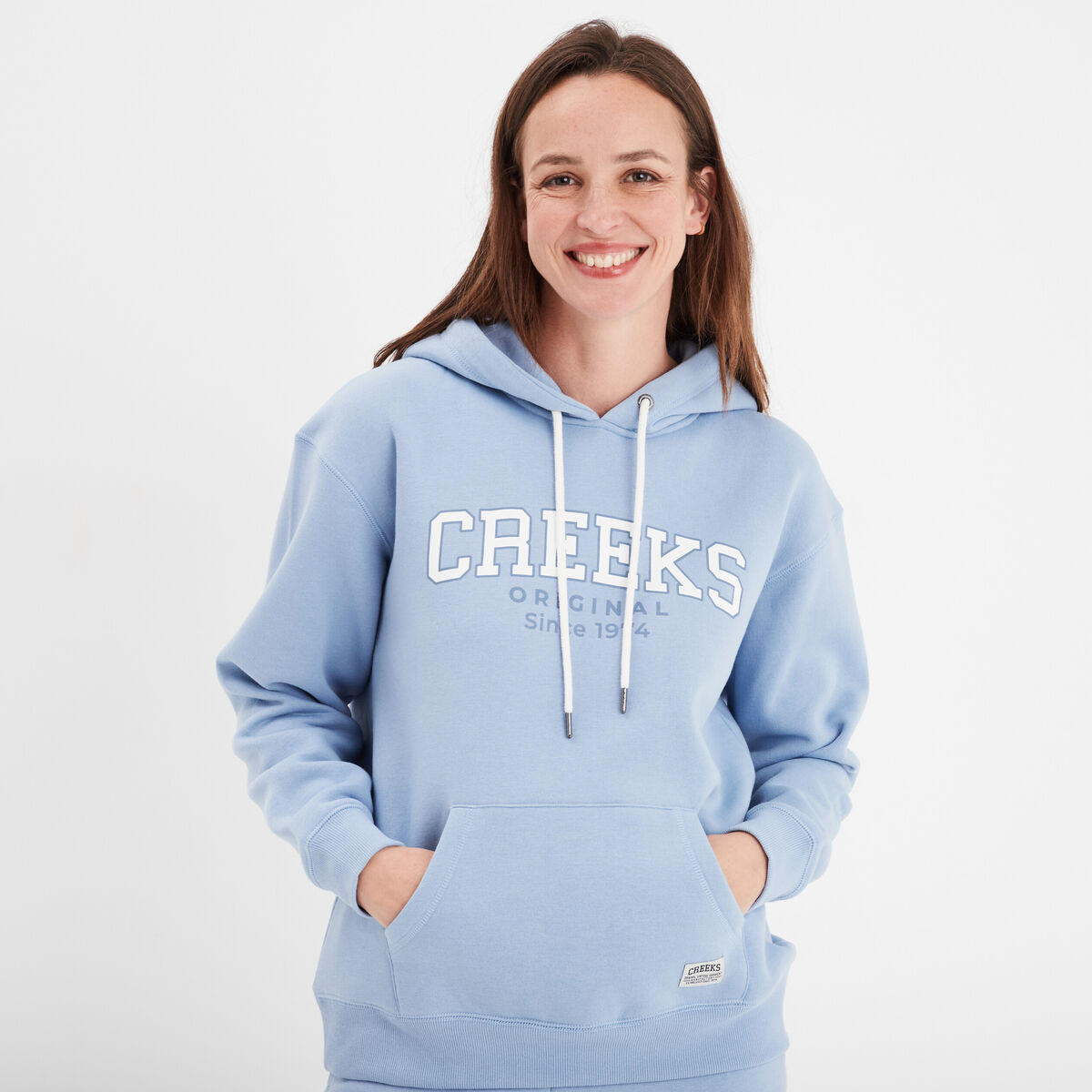 Sweat à capuche hoodie Creeks Original bleu clair femme