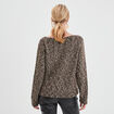 Pull manches longues vert kaki femme