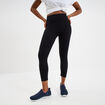 Legging élastiqué 7/8ème noir femme