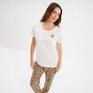 Ensemble pyjama pantalon t-shirt coton beige femme