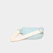 Sac banane bandouli&egrave;re en toile canvas vert pastel femme