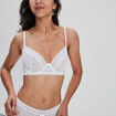 Soutien-gorge embo&icirc;tant en dentelle blanc femme