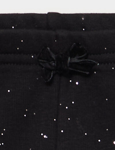 Legging doubl&eacute; chaud noir fille