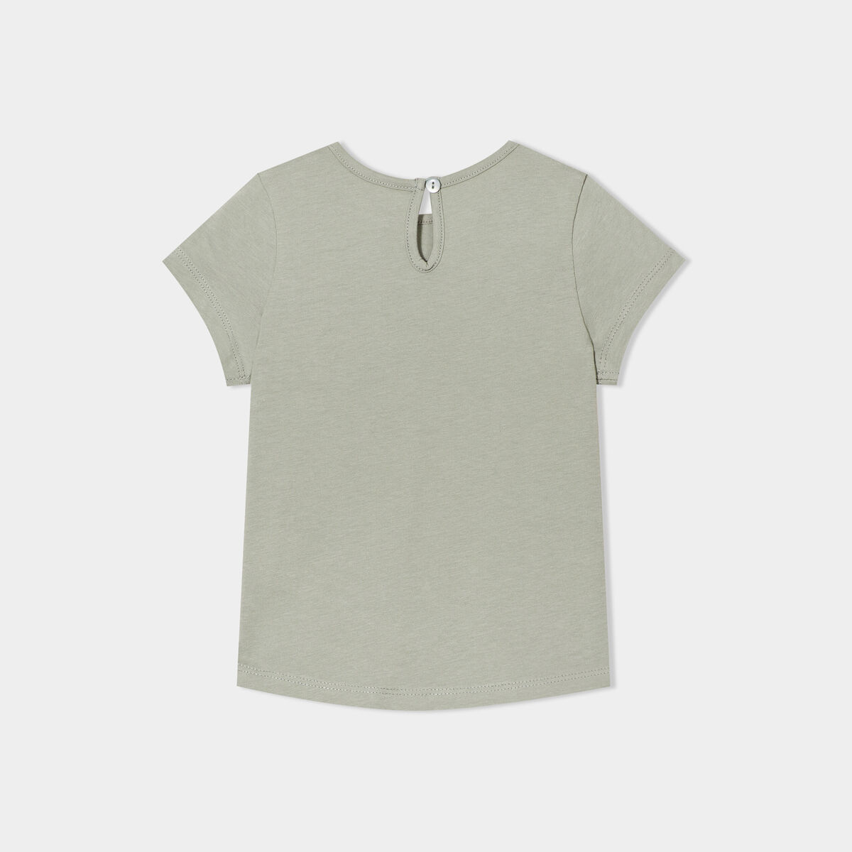 Lot de 3 t-shirts manches courtes coton blanc b&eacute;b&eacute; fille