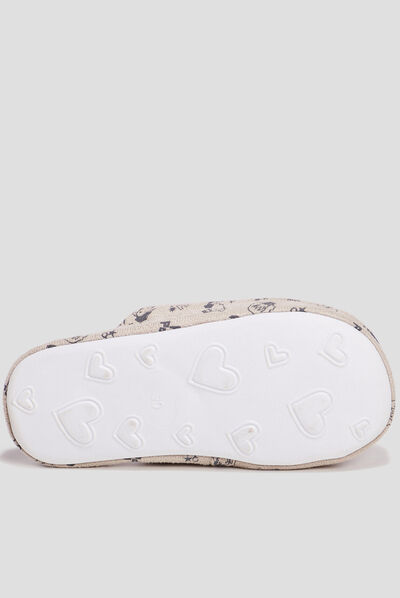 Chaussons mules Harry Potter gris fille