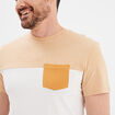 T-shirt à manches courtes 1 poche Creeks jaune moutarde homme