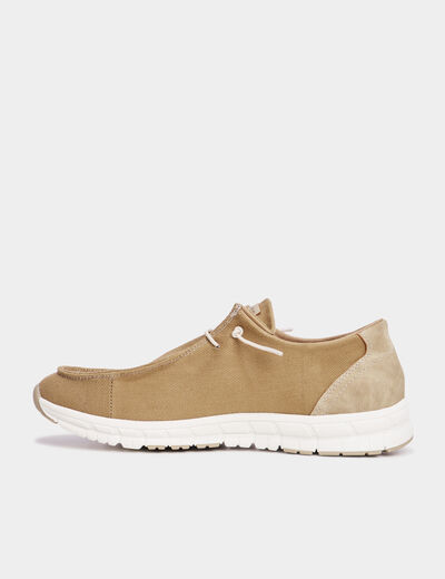 Loafer avec lacets sur l'avant sable homme