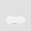 Baskets montantes &agrave; scratchs blanc homme