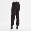 Pantalon cargo taille haute ajustable noir femme