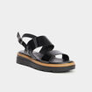 Sandales brides vernies Liberto noir femme