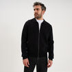 Gilet zipp&eacute; en maille manches longues noir homme