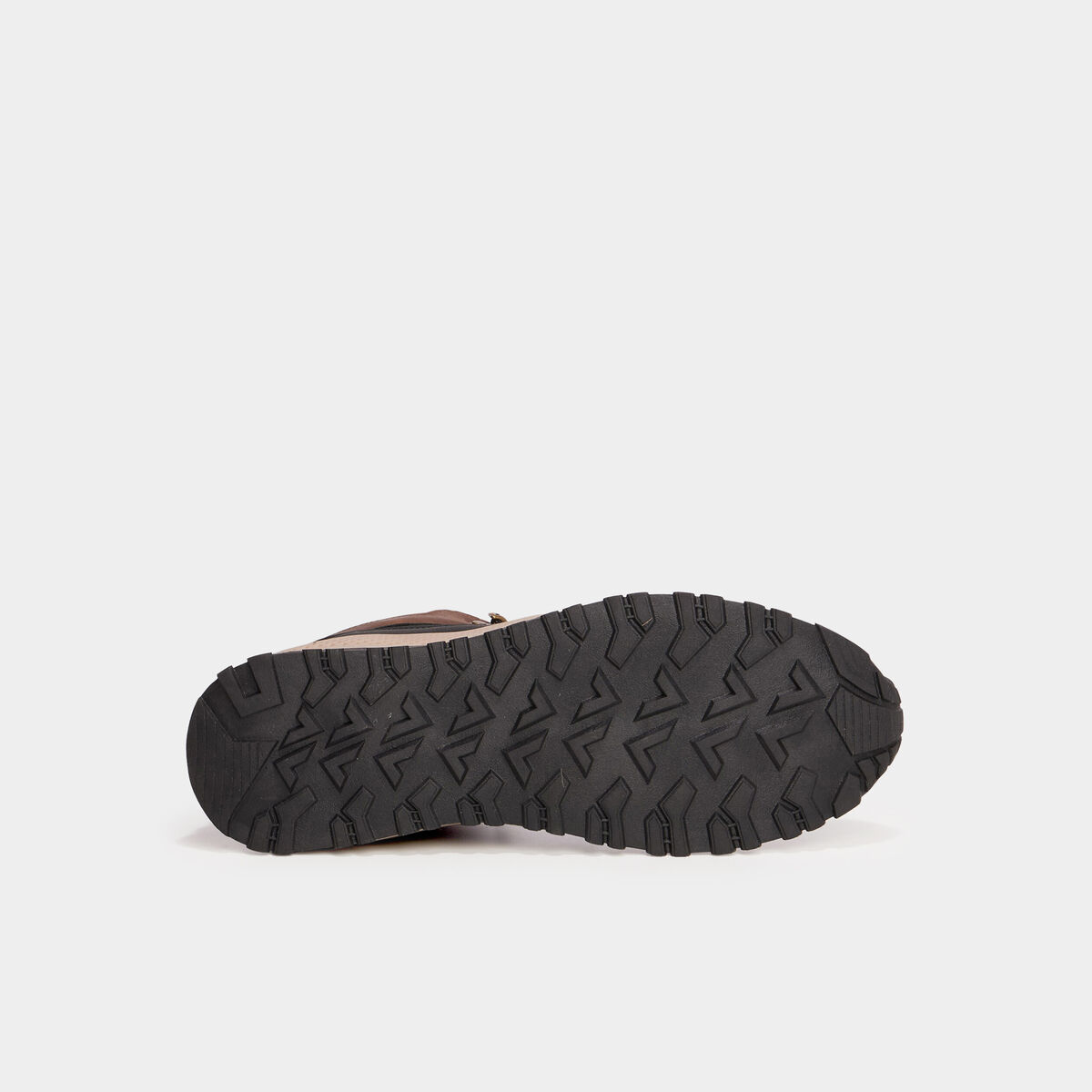 Baskets montantes à lacets marron cognac homme