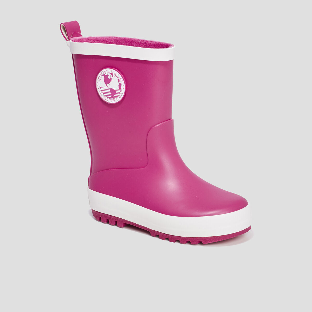 Bottes de pluie Trappeur rose fille
