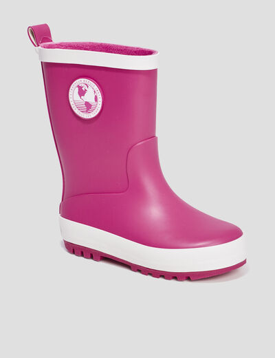 Bottes de pluie Trappeur rose fille