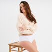 Culotte taille haute blanc femme