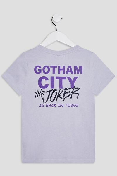 T-shirt manches courtes Batman parme garçon